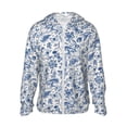 thumbnail image 1 of Balery Rabbit And Butterfly Sudadera ligera de manga larga con capucha y protección solar UPF 50+ para hombre y mujer, ideal para pesca y running-Large, 1 of 7