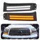 thumbnail image 4 of LED Daytime Running Light for Toyota Tundra 2007-2013 Sequoia 2007-2017 Fog Lights DRL with Amber Tu, 4 of 5