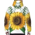 thumbnail image 5 of Bingfone Sunflowers (2) Men'S Drawstring Hoodie Long Sleeve Pocket Sweatshirts-Small, 5 of 9