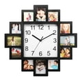 thumbnail image 1 of GPCT Photo Frame Clock Picture Collage 12-Picture Display Wall Clock Photowall Wall Hanging Home Decor, 1 of 10