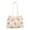 White, variant on Women Polka Dot Large Capacity Polyester Tote Shoulder Bag, Adjustable Buckle Casual Handbag, Lightweight Work Travel Daily Shopping Top Handle Purse