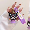 thumbnail image 3 of Llavero Kawaii Sanrio Kuromi para mujer, llavero de muñeca de Anime para coche, mochila escolar de PVC, colgante, accesorios para bolso, regalo de juguete para niños, 3 of 5