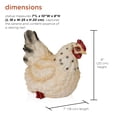 thumbnail image 3 of Alpine Corporation Polyresin Resting White Hen Statuary, 3 of 14
