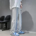 thumbnail image 4 of Pantalones de chándal rectos de hip-hop para hombre, pantalones de chándal de pierna ancha para hombre, nuevos artículos en pantalones de chándal Harajuku, pantalones de chándal holgados Y2k, 4 of 5