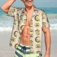 thumbnail image 5 of Lsque Frogs pattern Hawaiian Shirt for Men, Unisex Summer Beach Casual Short Sleeve Button Down Shirts-XX-Large, 5 of 9