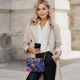 thumbnail image 2 of KUIFORTI Colorful Butterfly Leather Crossbody Bags Fashion Woman Shoulder Bag Handbags Hard-Wearing Functional Shoulder Bag Wallets with Chain Strap for Daily Life, 2 of 6