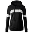 thumbnail image 4 of UAMVSH Hooded Sweatshirts for Women Printed Long Sleeve Tunic Pullover Casual Drawstring Hoodie Ladies Fall Trendy Outfits(Medium,Black 2), 4 of 5