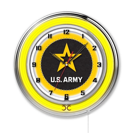 U.S. Army 19 Neon Clock