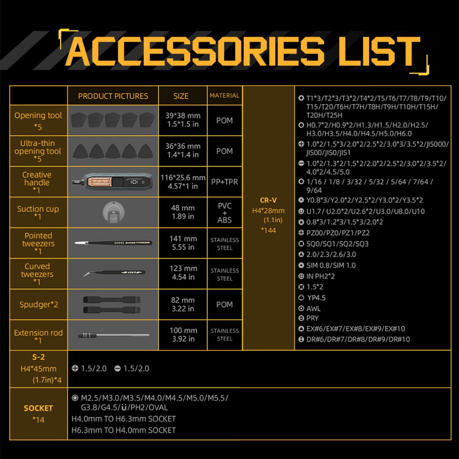 JAKEMY 180 in 1 Precision Screwdriver Set