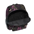 thumbnail image 6 of FORMRS School Backpack with Front Zippered Pocket 12" Elementary Student Travel Daypack, Dark Purple Floral Pattern, 6 of 6