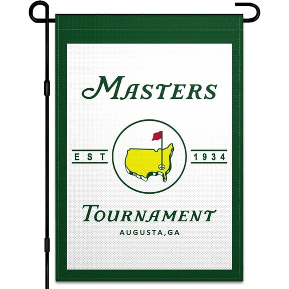 Masters Garden Flag 12x18 Inch Double Sided Masters Flag Golf Garden Flag Masters Tournament Flag National Golf Yard Garden Flags for Outside House Yard Sign Outdoor Garden Decor