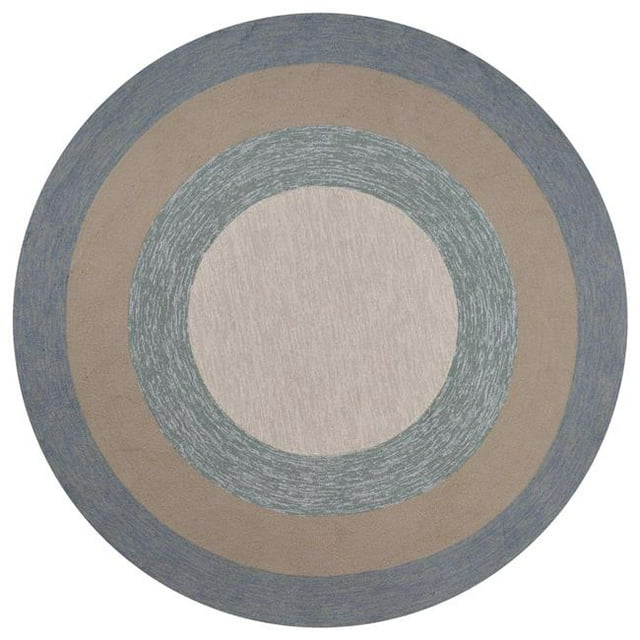 HomeRoots 354113 Tapis de Spa Rond en Polypropylène Traité Uv de 7 Pi