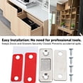 thumbnail image 3 of Flowarmth Ultra Thin Invisible Cabinet Door Magnets,Ultra-Thin Invisible Cabinet Door Magnets, Cabinet Door Magnets for Kitchen Closet Door, Cupboard, Wardrobe (10pcs), 3 of 7