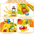 thumbnail image 2 of Tobogán Marstone Elephant de juguete para niños pequeños con 4 coches para animales de 1 a 3 años, 2 of 6