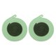 thumbnail image 1 of 2Pcs Manteles Individuales Redondos Trenzados, 7.1" Manteles Tejidos para Mesa de Cocina con Gancho para Decoración de Granja (Verde), 1 of 7