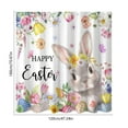 thumbnail image 3 of Hometravel Easter Themed Bathroom Shower Curtain, Fabric Linen Curtain with 12 Hooks, No Drill Easy Installation Curtain for Bathroom, Holiday Decor for Tub and Shower Area, 3 of 6