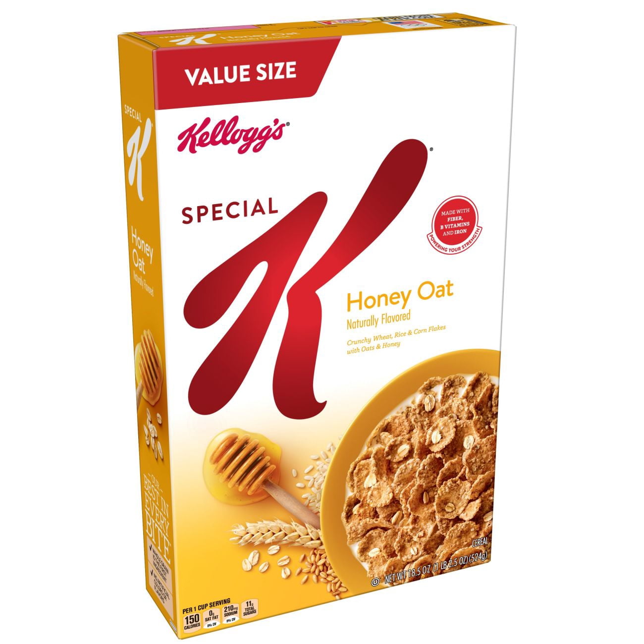 Kellogg S Special K Breakfast Cereal Honey Oat Value Size 18 5 Oz Walmart Com