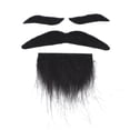 thumbnail image 2 of Barbe, Moustache de Fête Accessoire Design Auto-Adhésif Réutilisable Durable Facile à Utiliser pour les Rassemblements d'Amis Vert,Violet, 2 of 7