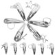 thumbnail image 5 of KAKOWELY 12 pinzas para el pelo con broches, horquillas colgantes, accesorios para el cabello para mujeres y niñas., 5 of 5