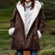 thumbnail image 1 of Chaquetas y abrigos casuales con capucha y manga larga para mujer, chaquetas acolchadas cálidas para mujer, chaqueta acolchada lisa con estampado floral de manga larga, abrigos con bolsillos, blusa pa, 1 of 7