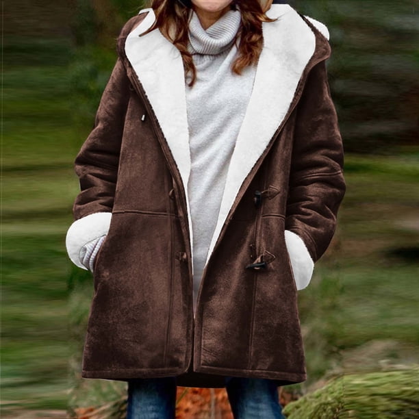 Chaquetas y abrigos casuales con capucha y manga larga para mujer, chaquetas acolchadas cálidas para mujer, chaqueta acolchada lisa con estampado floral de manga larga, abrigos con bolsillos, blusa pa