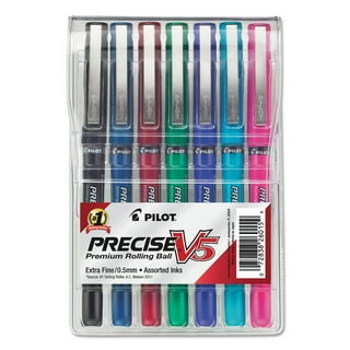 Pilot 5ct Precise V5 Rolling Ball Pens Extra Fine Point 0.5mm Assorted Inks