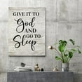 thumbnail image 7 of Bible Verse Quotes Canvas Wall Art 12x16in,Give It to God And Go to Sleep Canvas Print Wall Artwork Ready to Hang Rustic Wall Plaque Poster for Home Office Living Room Bedroom Bathroom Decoration, 7 of 7