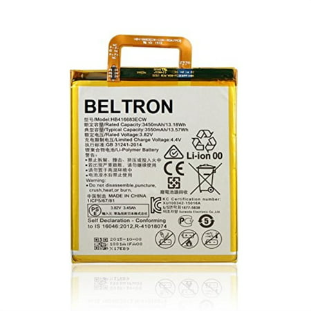 BELTRON New 3550 mAh Replacement Battery for Huawei Google Nexus 6P H1511/H1512