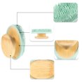thumbnail image 3 of Unique Bargains 1 Pc Handle Bath Brush Back Scrubber for Bath for Shower 4.72"x2.36" Blue, 3 of 6