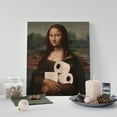 thumbnail image 4 of P&L Art Canvas Wall Art Decor, Funny Mona Lisa Toilet Paper Canvas Poster - Modern Wall Decor for Bedroom, Bathroom, Living Room, Hallway - Unique Home Decor Gift, 4 of 9