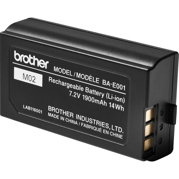 Batería Brother BA-E001 recargable de iones de litio de 7,2 V, 1850 mAh