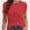 Coral red, variant on Women's Basic Solid Active Soft Short Sleeve Crew Neck Top T-Shirts
