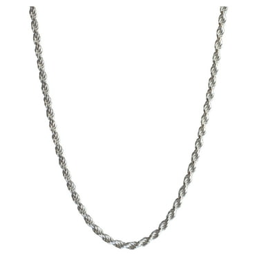 Brilliance Fine Jewelry Sterling Silver Rope Chain 22"