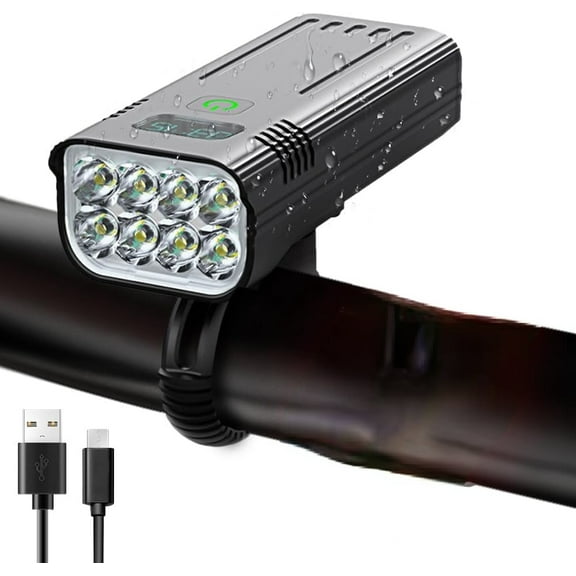 Bike Light, High Lumens Super Bright Bicycle Lite, 6 4 Modes USB Rechargeable Bike Headlight & Taillight Set, Waterproof Safety Bike Front & Rearlight for Road, Mountain, Night Riding