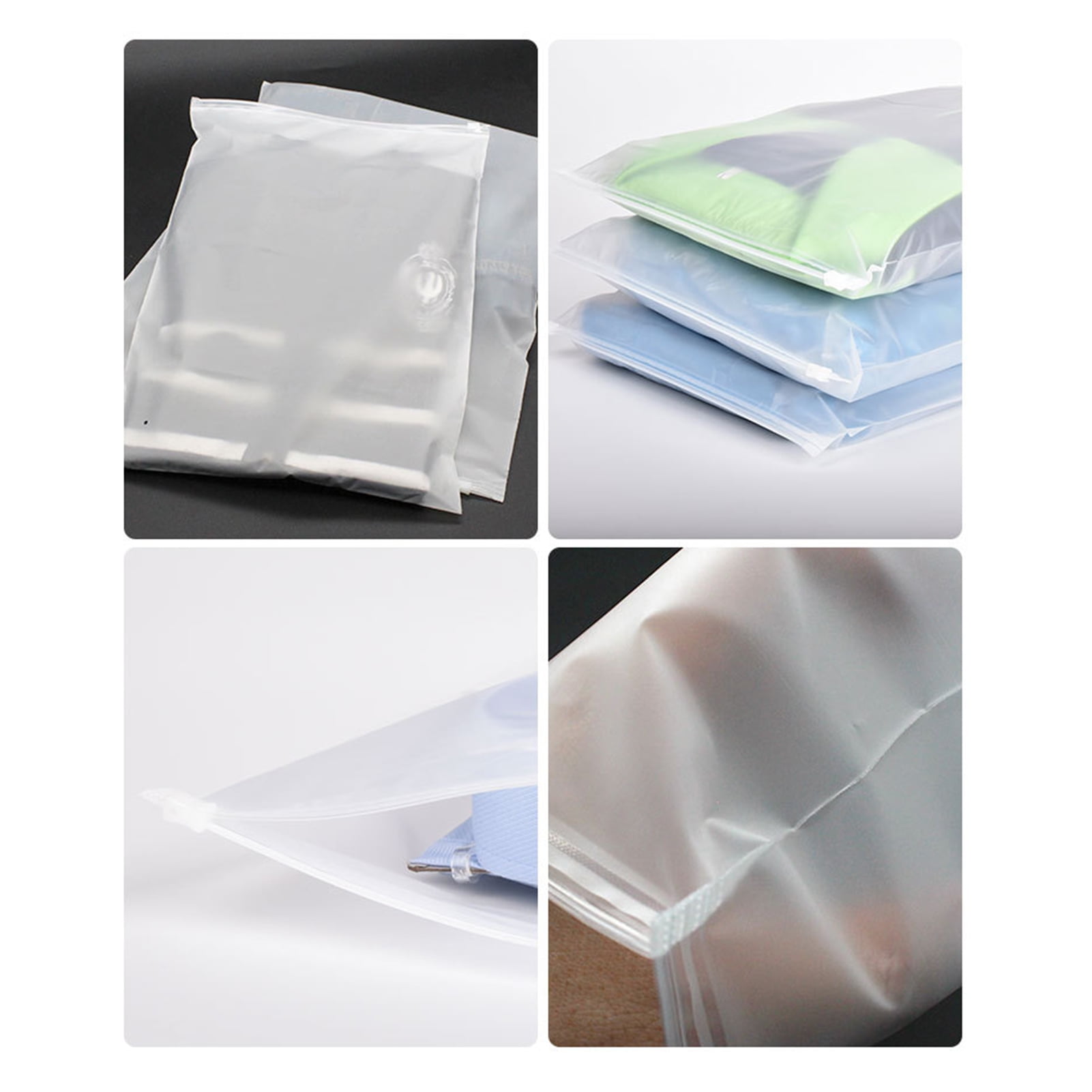 Svaldo Packaging Clothing Bags, 50PCS 12x16 inch Poly Plastic Bag for  Clothes, Frosted Ziplock Bags for Packing Selling Apparel Organization,  Custom