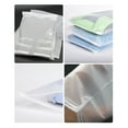 thumbnail image 4 of Gecheer 50pcs Packaging Bags Frosted Bag Zipper  Bag Poly Bags Resealable Slider Closure Storage Bag Pouch for T Shirts Clothes Make up Shipping Organizer, 4 of 6