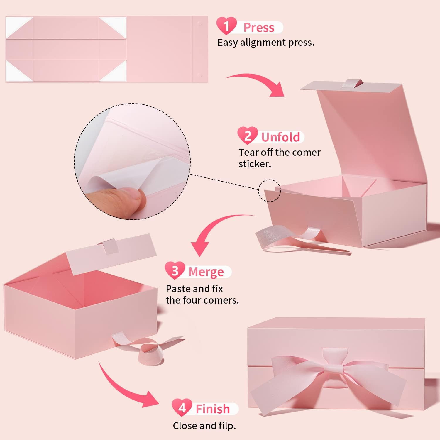 Boîtes Cadeaux De Noël Avec Couvercles, 22,9 X 17,8 X 8,9 Cm, Boîte Cadeau Pliable Verte Avec Fermeture Magnétique Pour Emballer Des Cadeaux