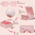 thumbnail image 5 of Gift Box with Lid 18 x 18 x 7.5 cm, Small Gift Box for Birthday, Wedding, Party Gift Boxes, 5 of 5