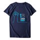 thumbnail image 4 of Moda mujer casual impresión pulóver manga corta camiseta tops blusa Fridja  zx508, 4 of 4