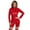 Red, variant on Women Shiny Leather Leotard, Zipper Open Crotch, Long Sleeve, Female Latex Bodysuit Crotchless