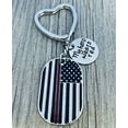 thumbnail image 2 of Firefighter Keychain, Some Never Meet Their Hero, But I Raised Mine Jewelry Gift for Firefighter Mom or Dad, 2 of 4
