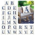 thumbnail image 3 of Alphabet Letter Floral Decorative Throw Pillow Cover Square Cushion Protector for Sofa Bedroom Chair Home, 3 of 3