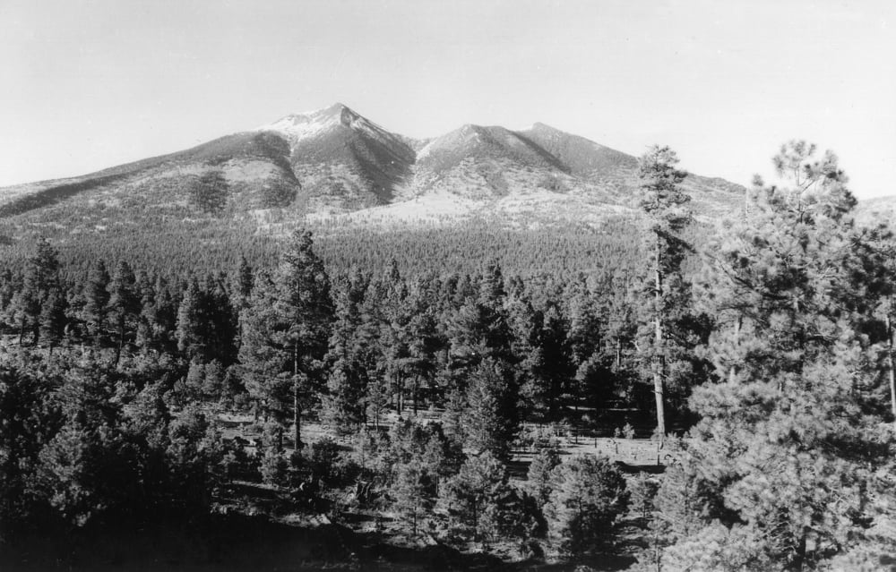 Flagstaff, Arizona, View of San Francisco Peak, Vintage Photograph