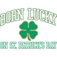 thumbnail image 3 of CafePress - Born Lucky On St. Patrick's - 20 Oz White Ceramic Mega Mug, 3 of 5