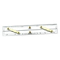 thumbnail image 4 of Navigation Parallel Ruler, Roll Ruler Lightweight, Clear Scale, Multifunctional Marine Parallel Ruler Measurement Tool for Measuring Student 600mm, 4 of 10
