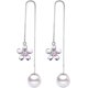 thumbnail image 1 of Pendientes de borla pequeños y frescos con flores bonitas, estilo bohemio, estilo étnico, pendiente de cuerda colgante para mujeres y niñas, 1 of 5