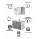 thumbnail image 5 of Mueble Gabinete para Baño con Lavamanos, Monomando y Botiquín con Espejo, Gabinete Moderno con Almacenamiento, Diseño Elegante y Funcional., 5 of 5