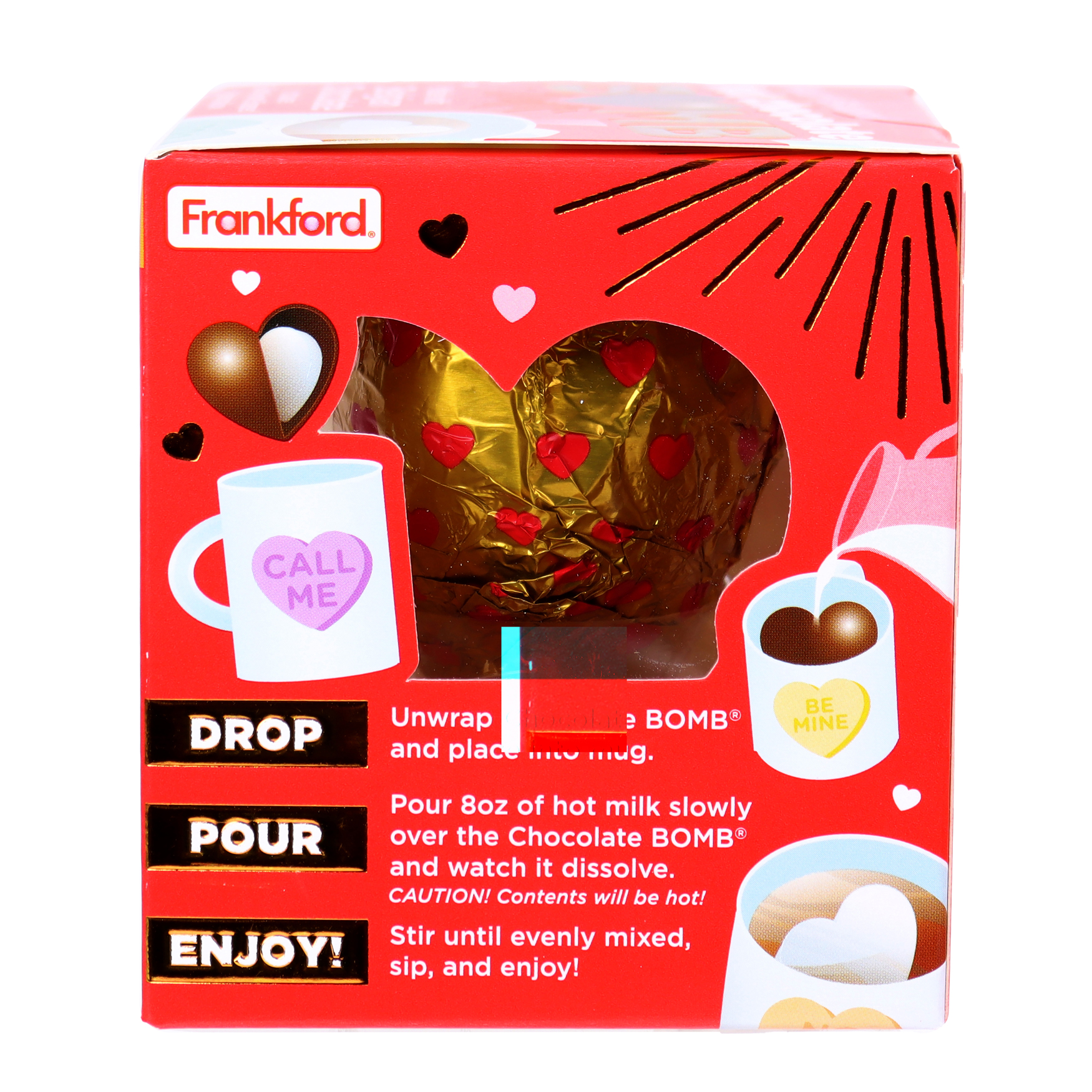 Frankford Valentine's Day Heart Milk Chocolate Bomb 1.6oz, 1 Count - image 5 of 7