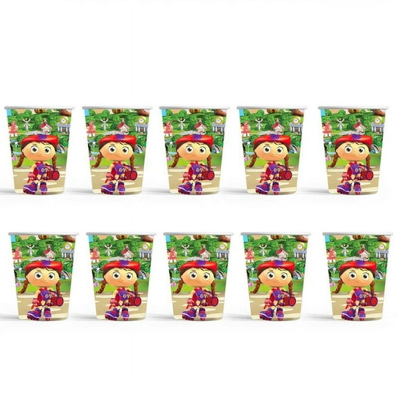 super why Party Supplies Cups Birthday Tableware Disposable Paper Mouthwash Drinking Cups