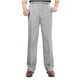 thumbnail image 2 of Pantalones largos de verano para hombre, informales, con bolsillos, de color liso, con cintura elástica y pierna recta., 2 of 9